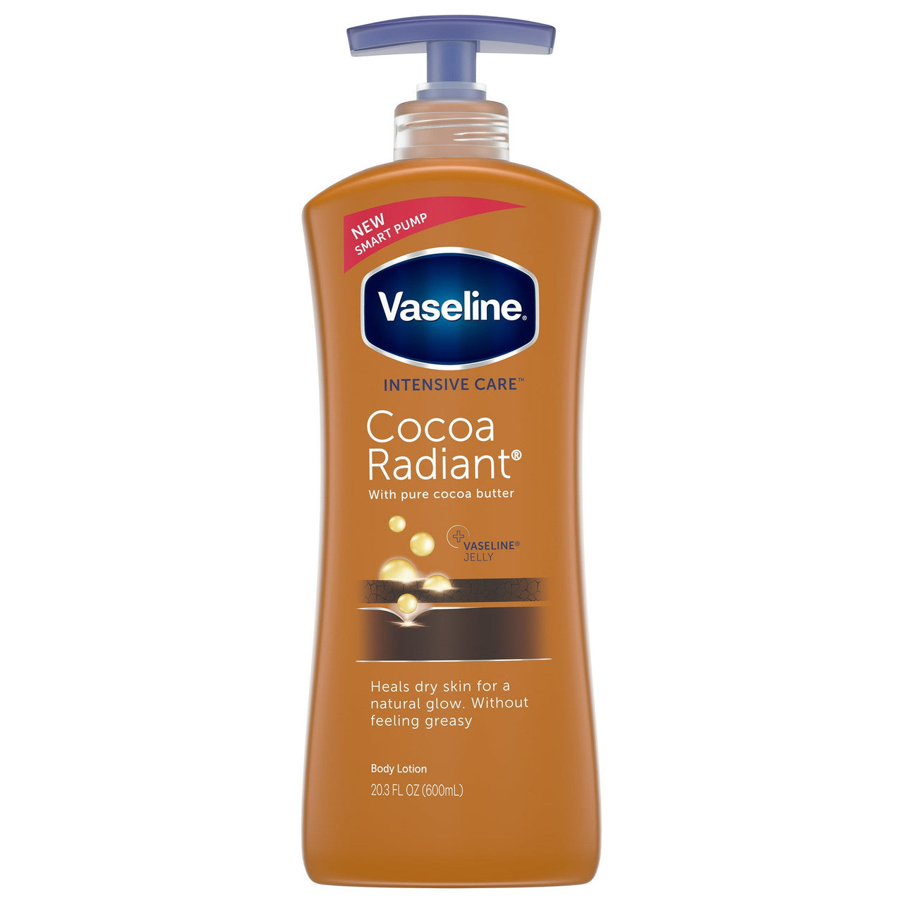 Vaseline Intensive Care Cocoa Radiant Body Lotion, Cocoa Butter - 20.3 Oz